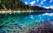 Crystal Clear Water and Mountains wallpaper for wall