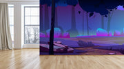 Blue Lilac Landscape Wallpaper