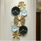 Vertical Floral Wall Clock