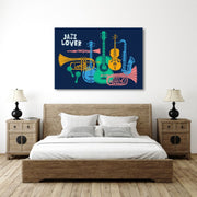 Jazz Instruments Wall Art