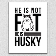 Husky Funny Wall Art