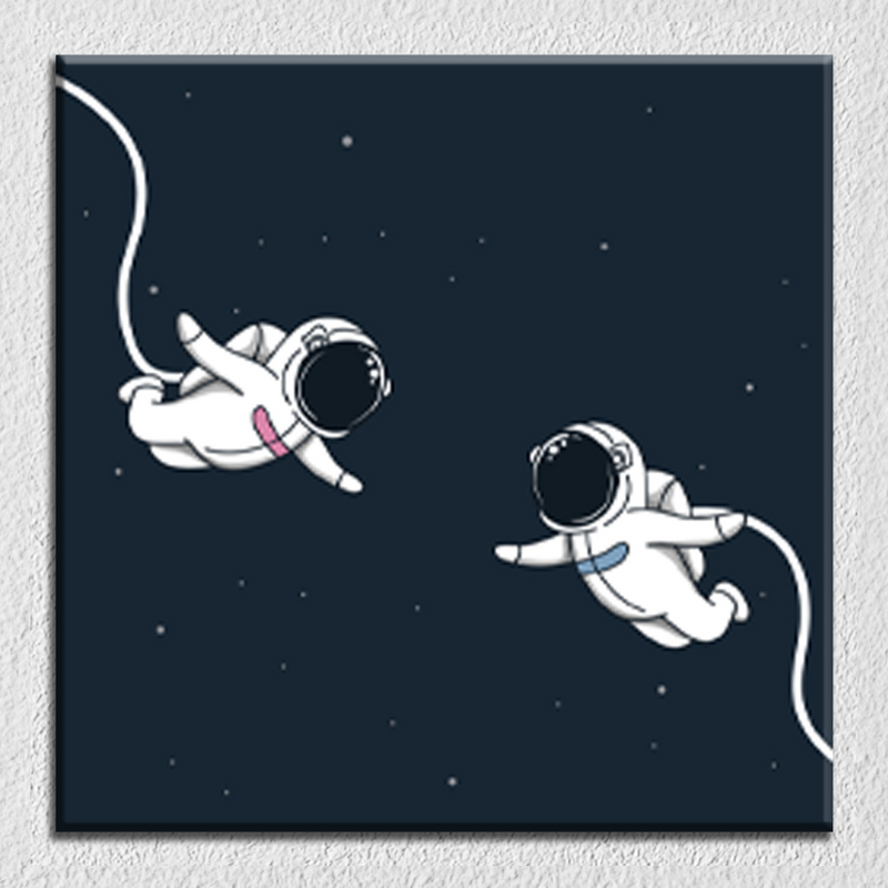 Two Astronaut In Space Art