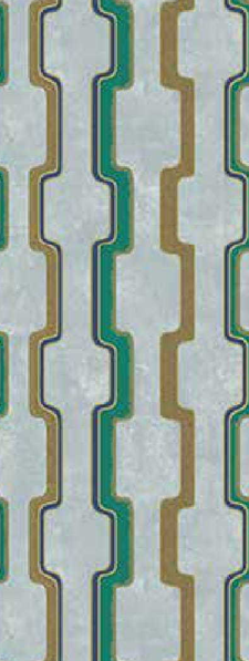 Biba Lined Geometric Wallpaper