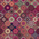 Mandala Multi Tiles Pattern Art Self Adhesive Sticker For Table