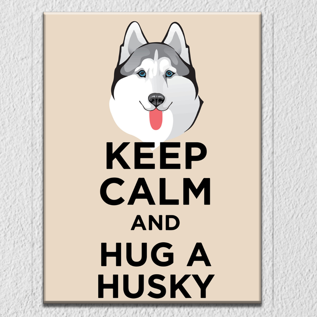 Hug A Husky Wall Art