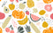 Pumpkins And Fruits Customize Wallpaper