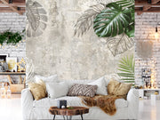 Seamless Tropical Pattern Bright Customized Wallpaper