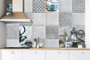 Beautiful Kitchen Tiles Pattern Customised Wallpaper