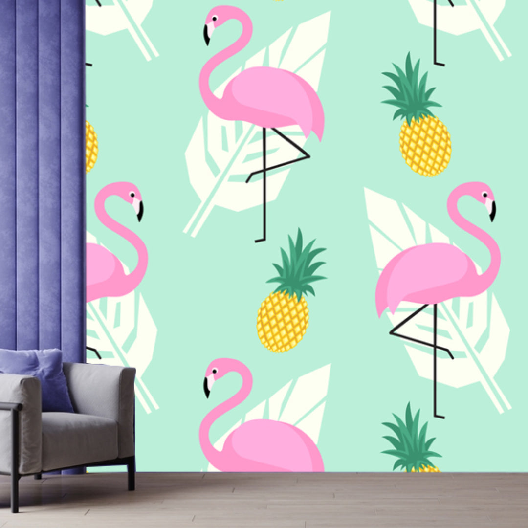 Flamingo With Pineapple