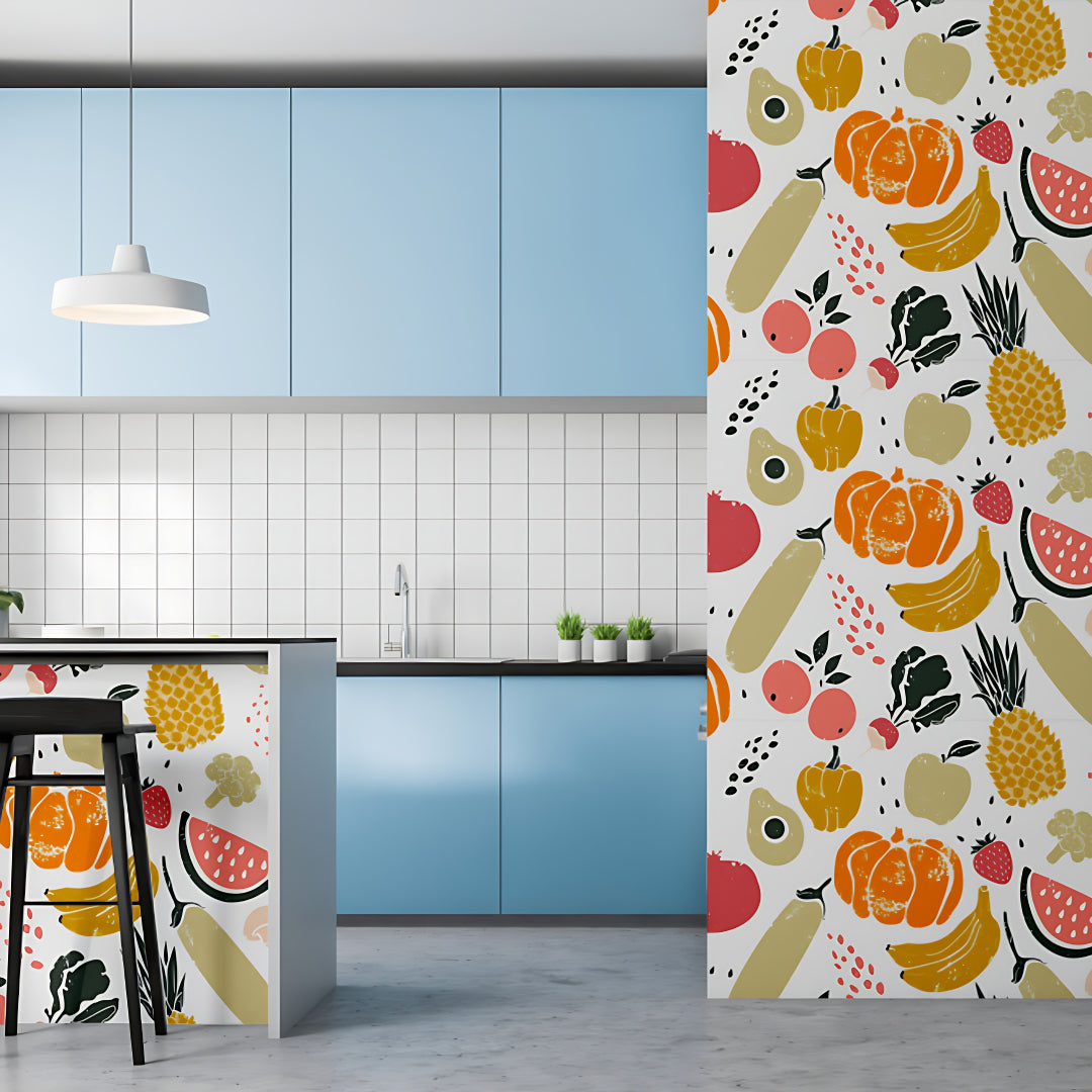 Pumpkins And Fruits Customize Wallpaper