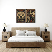 Gothic Rock Music Wall Art, Set Of 2