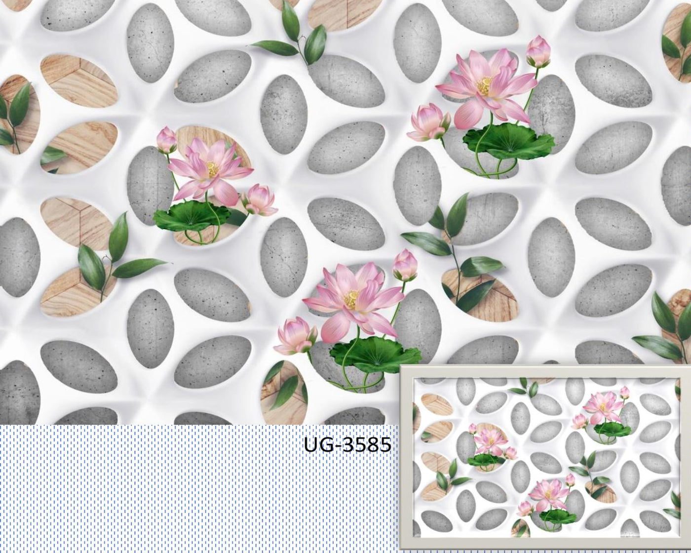 Pink flower art