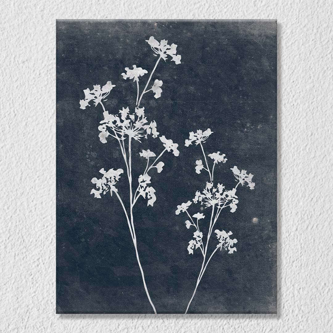 White Parsley Floral Wall Art