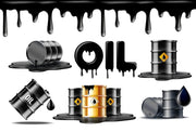 Oil Black Wallpaper