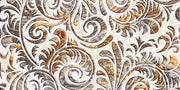 Brown White Design Self Adhesive Sticker For Cabinet