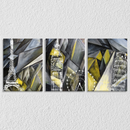 Triptych Absract Paintinf, Set Of 3