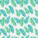 Green Blue Pink Leafs Design Self Adhesive Sticker For Cabinet