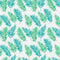 Green Blue Pink Leafs Design Self Adhesive Sticker For Cabinet