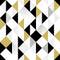 Yellow Black Pattern Design Self Adhesive Sticker For Wardrobe
