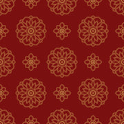 Rangoli Red Wallpaper