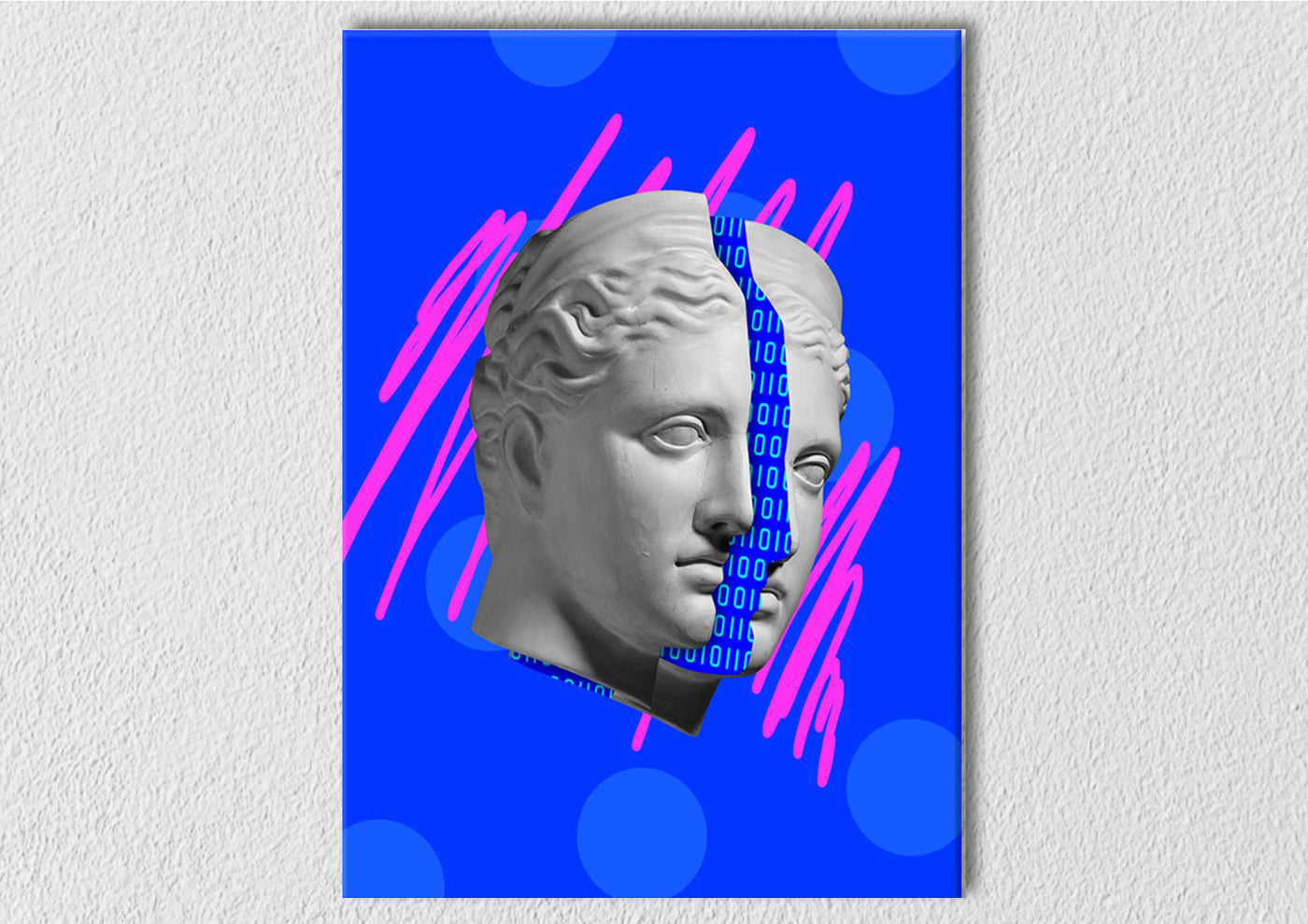 Blue Male Sculpture Pop Art