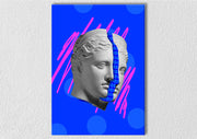 Blue Male Sculpture Pop Art