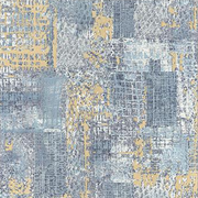 Romania Murella Blue Grey Mettalic Wallpaper