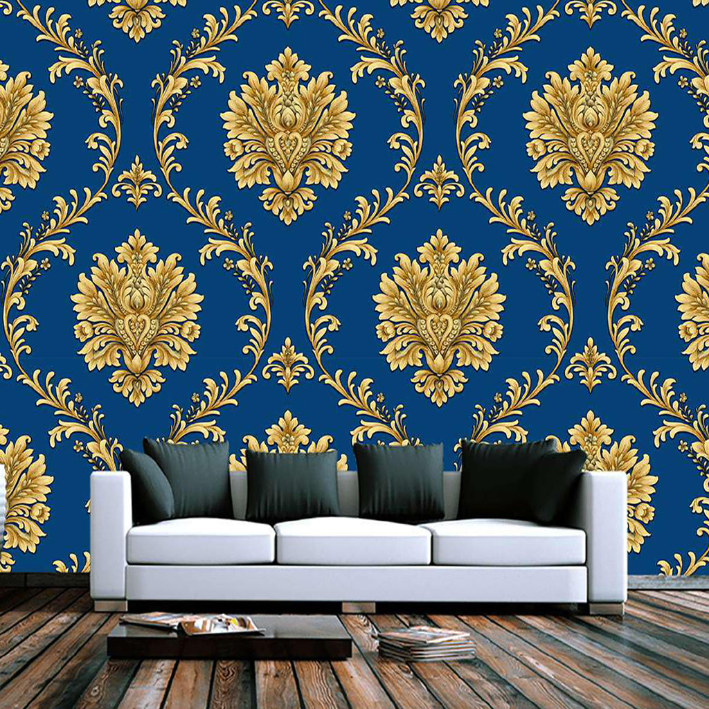 Revenge Embossed Victorian Damask Wallpaper – Myindianthings