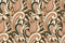 Brown Floral Self Adhesive Sticker For Cabinet