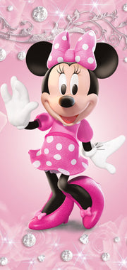 Pink Mickey Anime Self Adhesive Sticker For Refrigerator
