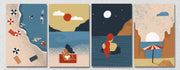 Beach Inspired Wall Art 6, Set Of 4