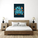 Floral Doodles Calligraphy Music Wall Art