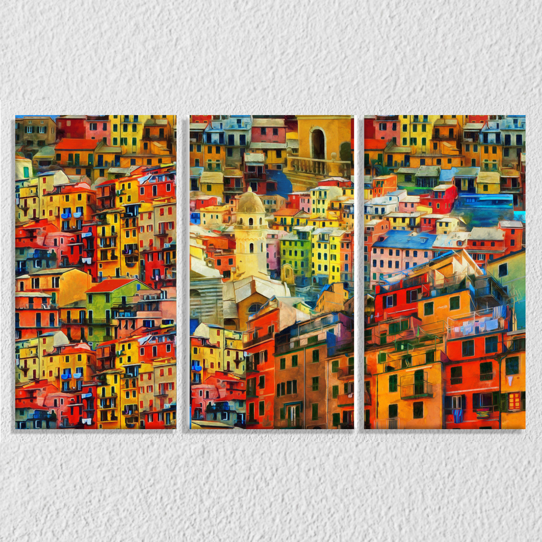 Abstract Seamless Oil Painting, Set Of 3