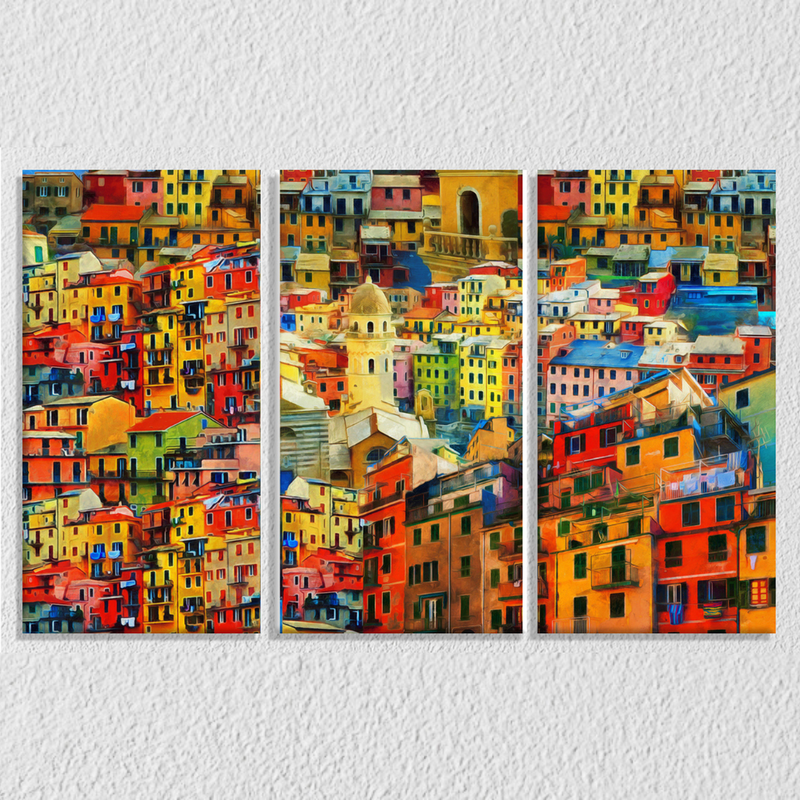 Abstract Seamless Oil Painting, Set Of 3