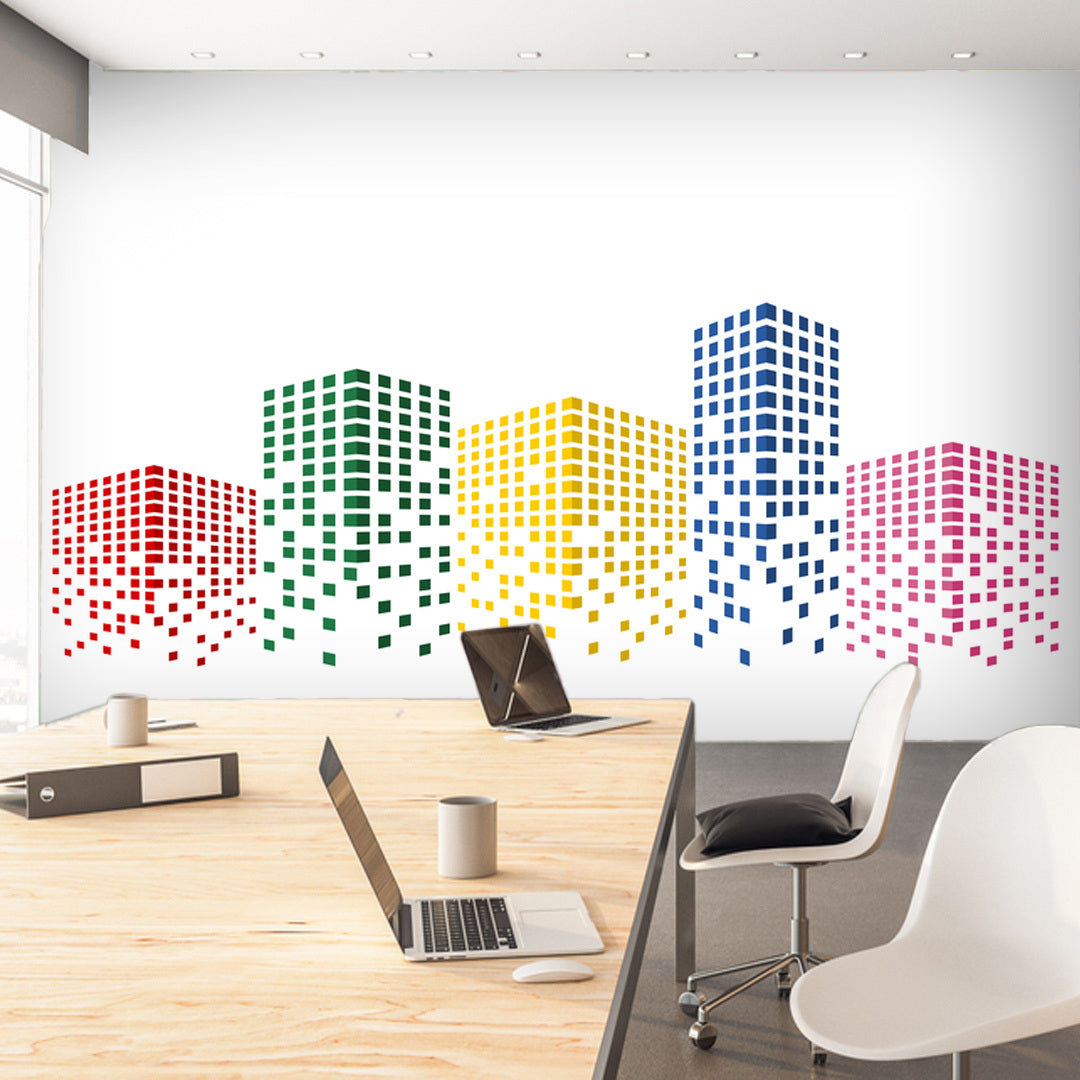 Dotted Skyscrapers Wallpaper