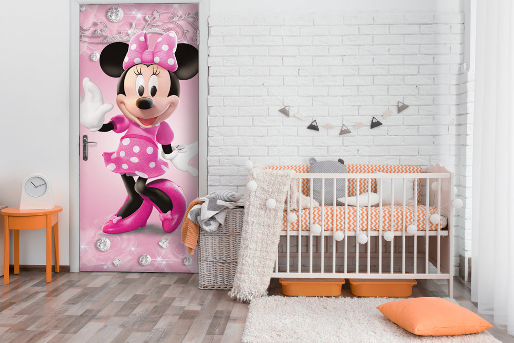 Happy Mini Anime Self Adhesive Sticker For Door