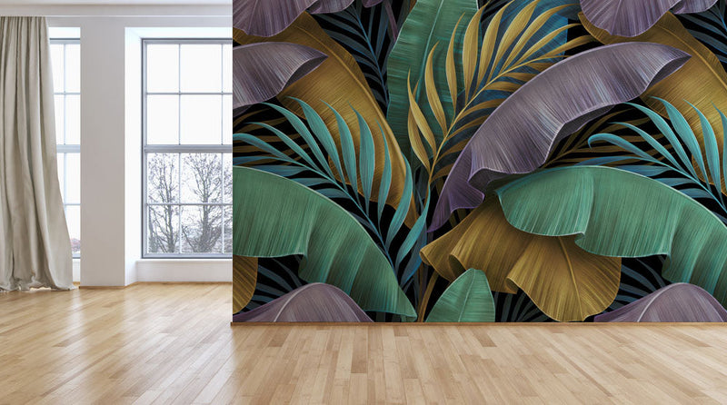 Pastel Banana Tree Tropical Wallpaper