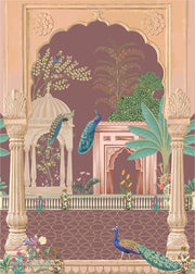 Peacock brown pattern