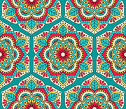 Floral Mandala Multi Art Self Adhesive Sticker For Table