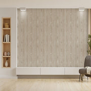 Rustico Grey Veneer Wood Texture Wallpaper