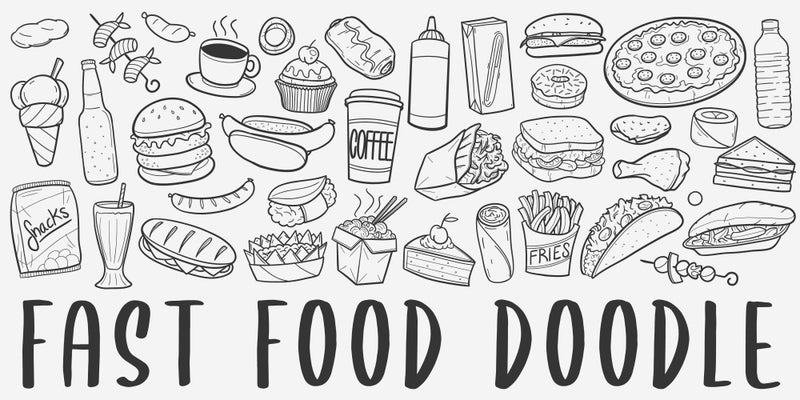 Food Doodle Customize Wallpaper