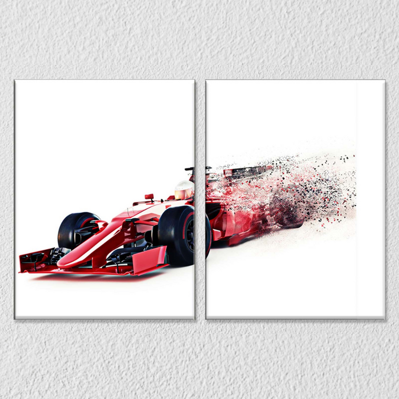 F1 Racing Wall Art, Set Of 2