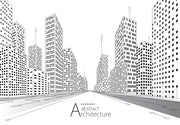 Doodle Abstract Architecture Wallpaper