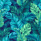 Green Blue Leafs Design Self Adhesive Sticker For Cabinet
