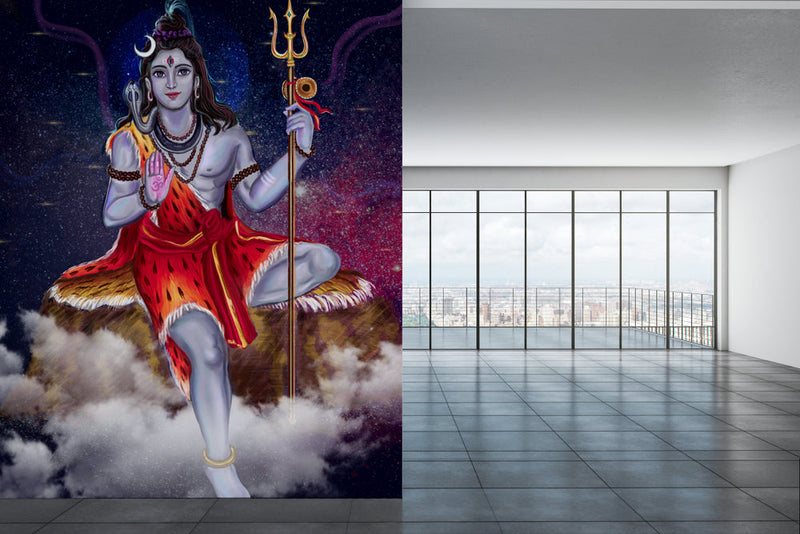 Lord Shiva Stars Night Wallpaper