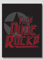 Red And Black Music Typography Wall Art