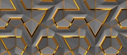 Gray Gold Art Design Self Adhesive Sticker For Cabinet