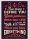 Inspirational Quote Typography Wall Art