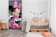 Mickey Anime Self Adhesive Sticker For Door