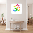 Om In Colour Shade Self Adhesive Sticker Poster